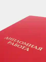 Папка Calligrata "Дипломная работа", А4, без листов, гребешки, красный