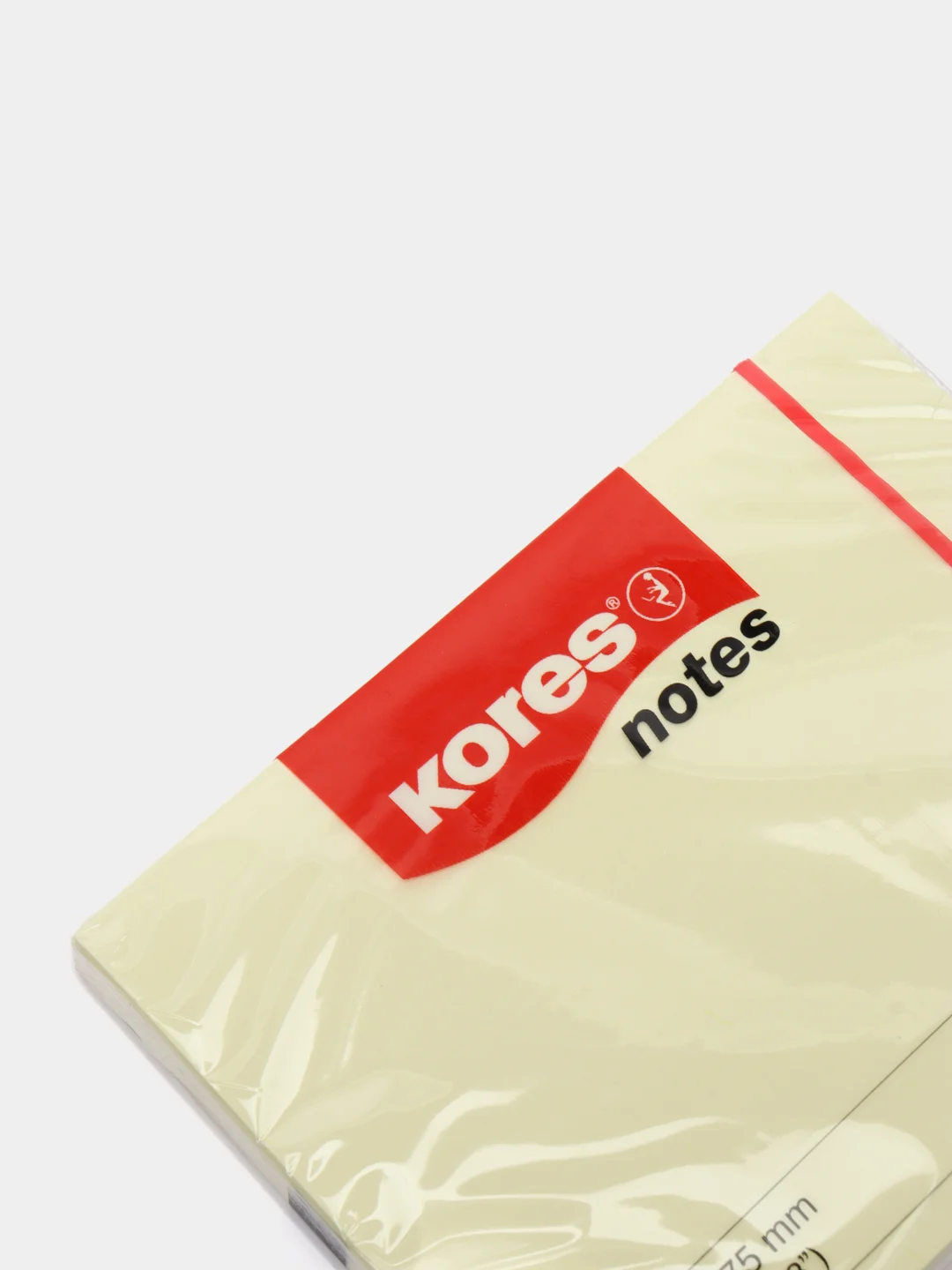 Стикеры Kores 100x75 мм пастельные желтые