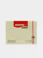 Стикеры Kores 100x75 мм пастельные желтые
