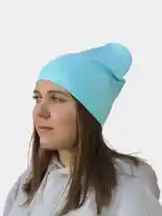Бирюзовый шапка женская