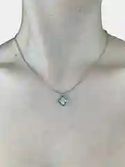 Серебряный подвеска Клевер двухстороняя