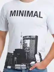 Белый футболка MINIMAL Белый