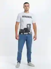 Белый футболка MINIMAL Белый
