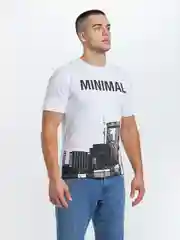 Белый футболка MINIMAL Белый