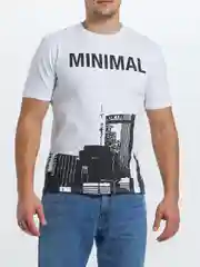 Белый футболка MINIMAL Белый