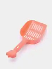 Розовый совок для туалета