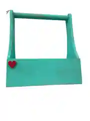 Бирюзовый деревянная коробка