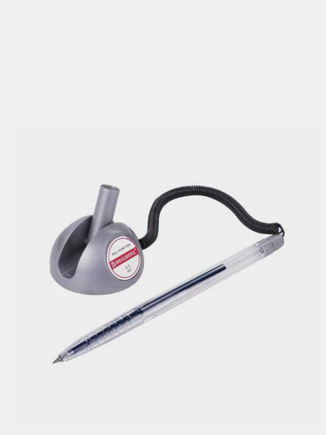 Серебряный ручка шариковая настольная "Counter Pen", BRAUBERG