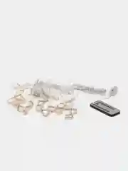 Белый гирлянда "Занавес", с USB контроллером, пультом ДУ
