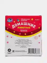 Домашние животные: 12 цветных карточек. Стихи и загадки