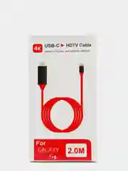 Алый кабель-переходник Type-C на HDMI HDTV 4K 30Hz