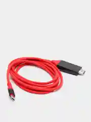 Алый кабель-переходник Type-C на HDMI HDTV 4K 30Hz