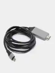 Черный кабель-переходник Type-C на HDMI HDTV 4K 30Hz