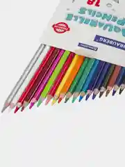 Карандаши цветные акварельные BRAUBERG PREMIUM AQUARELLE, 18 цветов