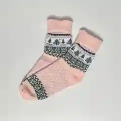 Розовый носки женские Matex "Елки", 1 пара