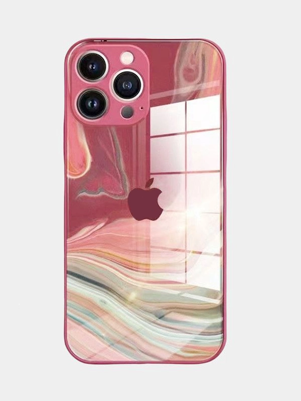 Чехол для iPhone 12, 13, Pro, Pro Max силиконовый "Акварель"