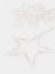 Фиолетовый гирлянда-штора "Большие звезды"