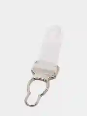 Белый застежка для чулок металлическая, уп 4шт