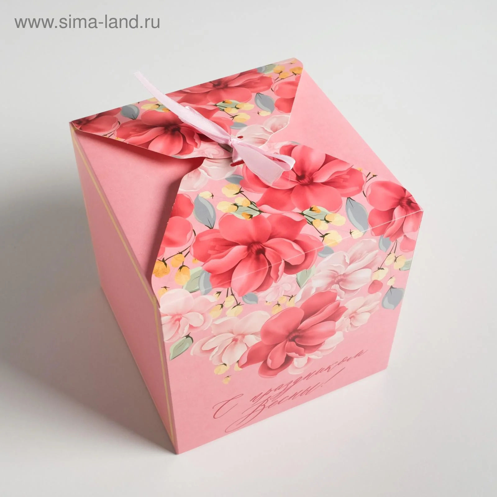 Кораллово-розовый коробка складная девушке, 20 видов
