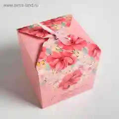 Кораллово-розовый коробка складная девушке, 20 видов
