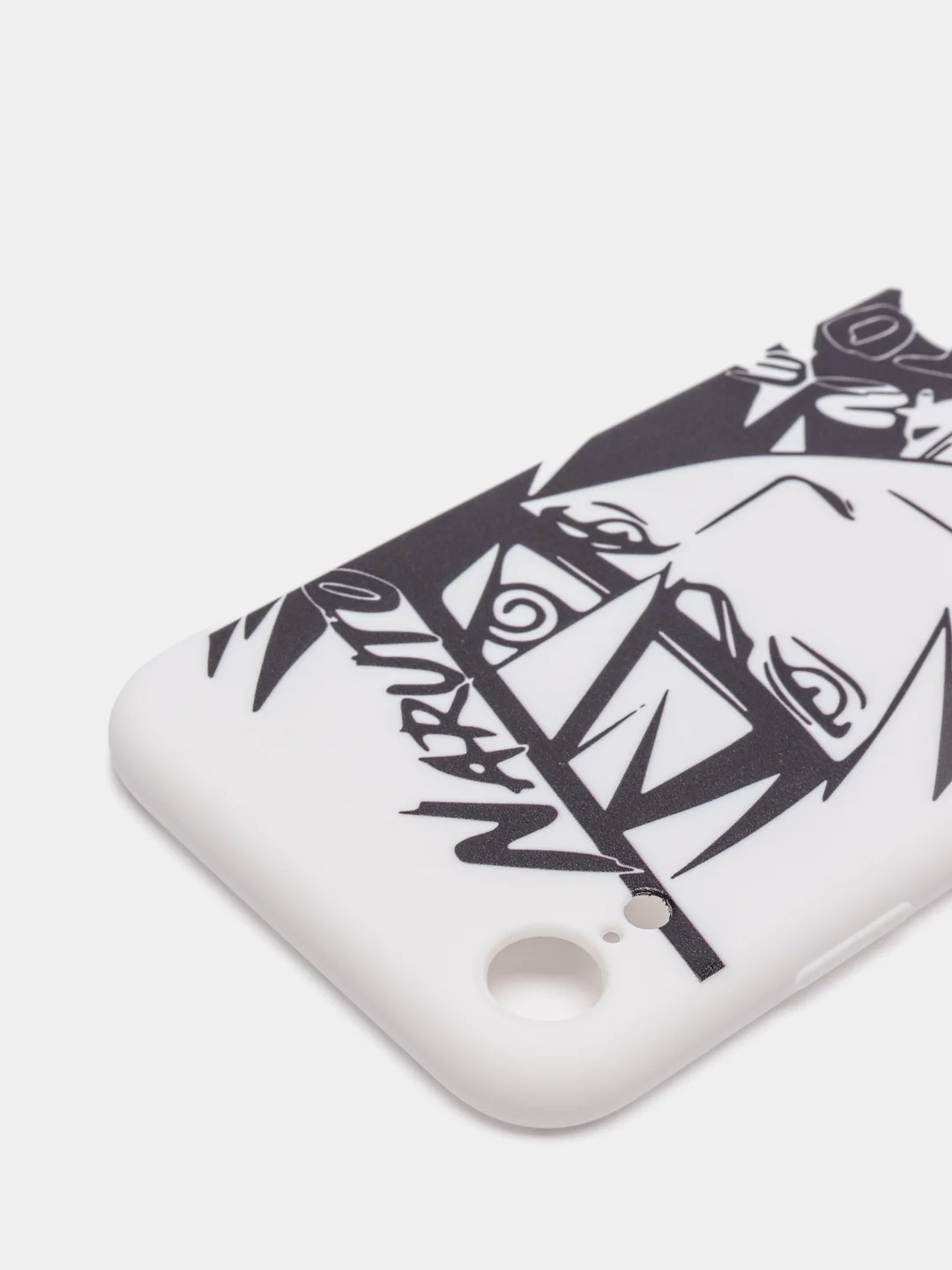 Угольный чехол силиконовый аниме "Наруто" для iPhone 6s, 7, 8, SE2, 7/8 Plus, Xr, 11, 12 Pro, 13 Pro, 12 mini