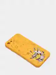 Золотой чехол силиконовый Pokemon "Пикачу" для iPhone 7/8 Plus/XS/XR/SE Max/11/12 Pro Max/13