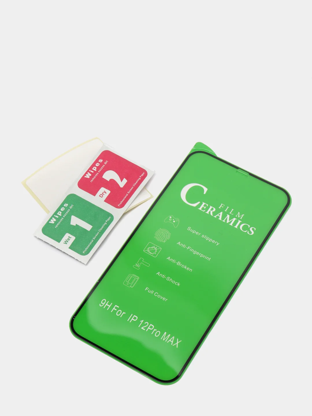 Защитное стекло CERAMICS 9D для iPhone 12 Pro Max, 6,7", глянцевое, гибкое