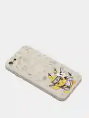 Серебряный чехол силиконовый Pokemon "Пикачу" для iPhone 7/8 Plus/XS/XR/SE Max/11/12 Pro Max/13