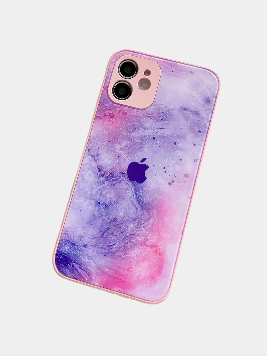 Белый чехол для iPhone 12, 13, Pro, Pro Max силиконовый "Космос"