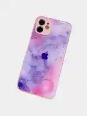Белый чехол для iPhone 12, 13, Pro, Pro Max силиконовый "Космос"