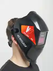 Маска сварочная для сварщика WELDER PRO Ф4 Хамелеон 90x35 мм, DIN 4/9-13