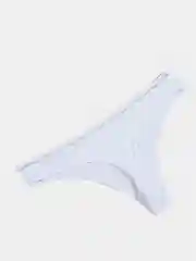 Белый женские трусы стринги из хлопка