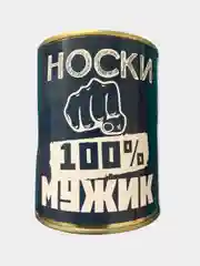 Бирюзовый мужские носки в банке