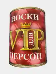 Зеленый мужские носки в банке