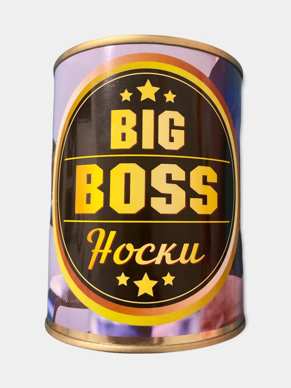 Красный мужские носки в банке