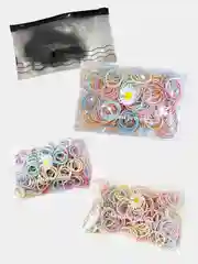 Конфетный бесшовные резинки, 100 штук в косметичке