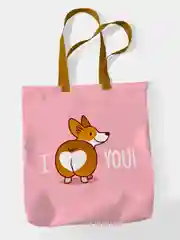 Сумка - шоппер Корги я тебя люблю