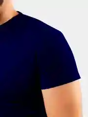 Темно-синий футболка мужская однотонная тёмно-синяя, хлопок