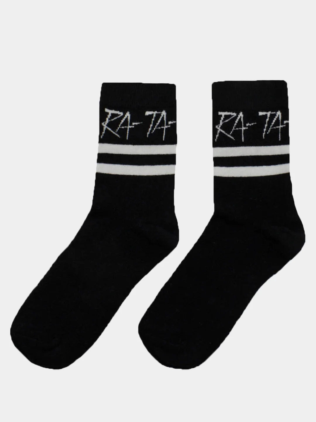 Черный носки высокие "RA-TA-TA"