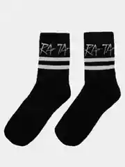 Черный носки высокие "RA-TA-TA"