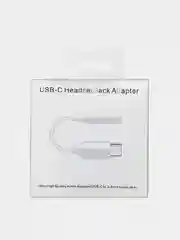 Белый адаптер аудио-переходник Type-C - 3.5mm jack