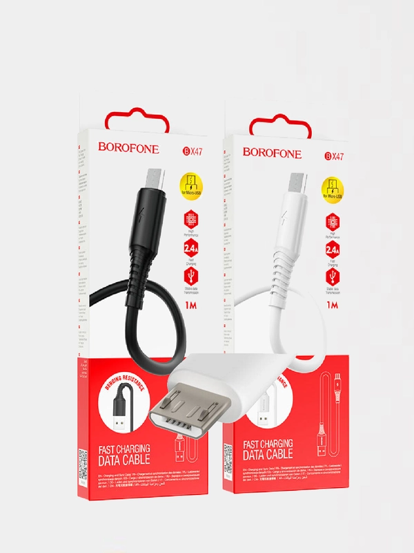 Кабель зарядки Samsung Xiaomi Honor Micro USB Borofone BX47