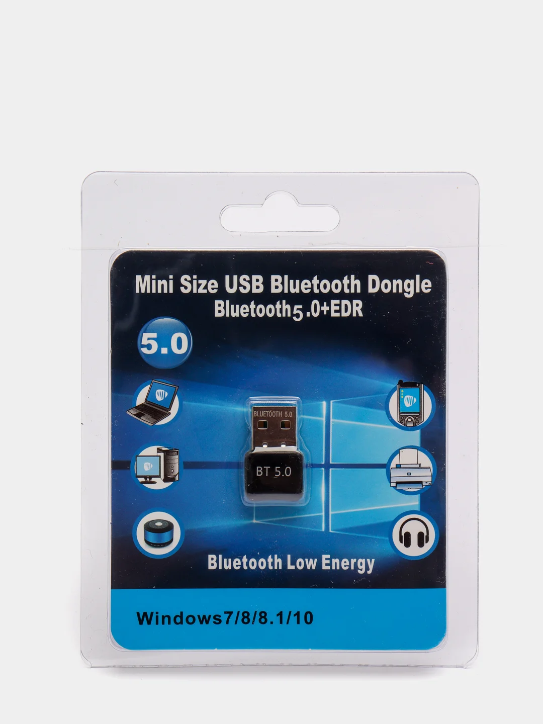 Тёмно-серый usb адаптер Bluetooth 5.0 (блютуз)