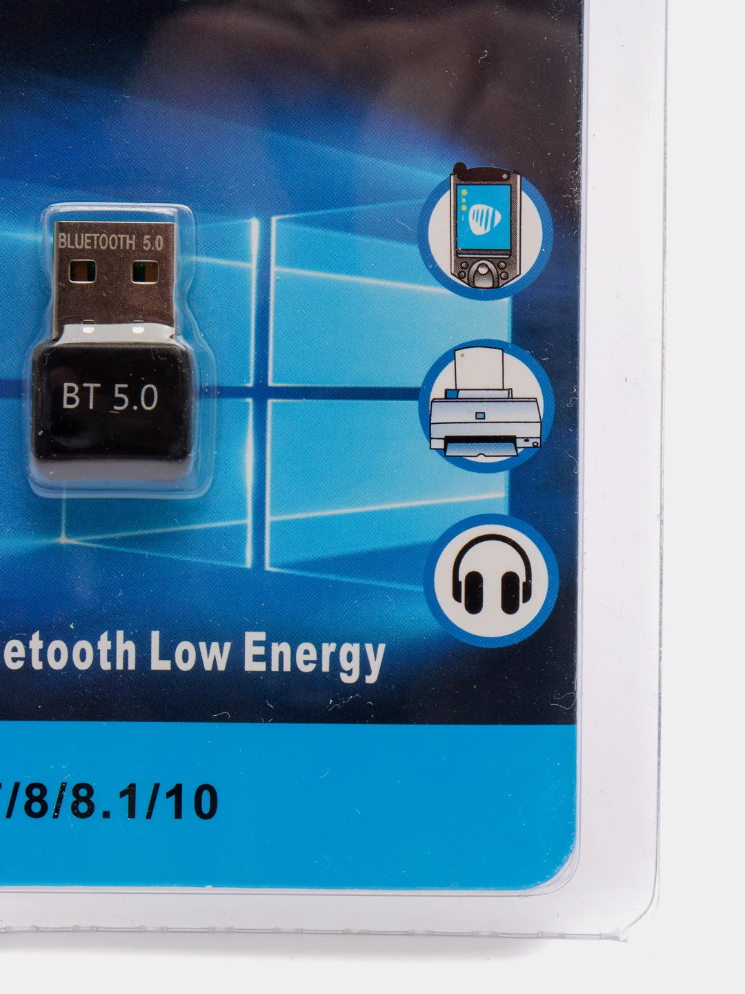 Тёмно-серый usb адаптер Bluetooth 5.0 (блютуз)
