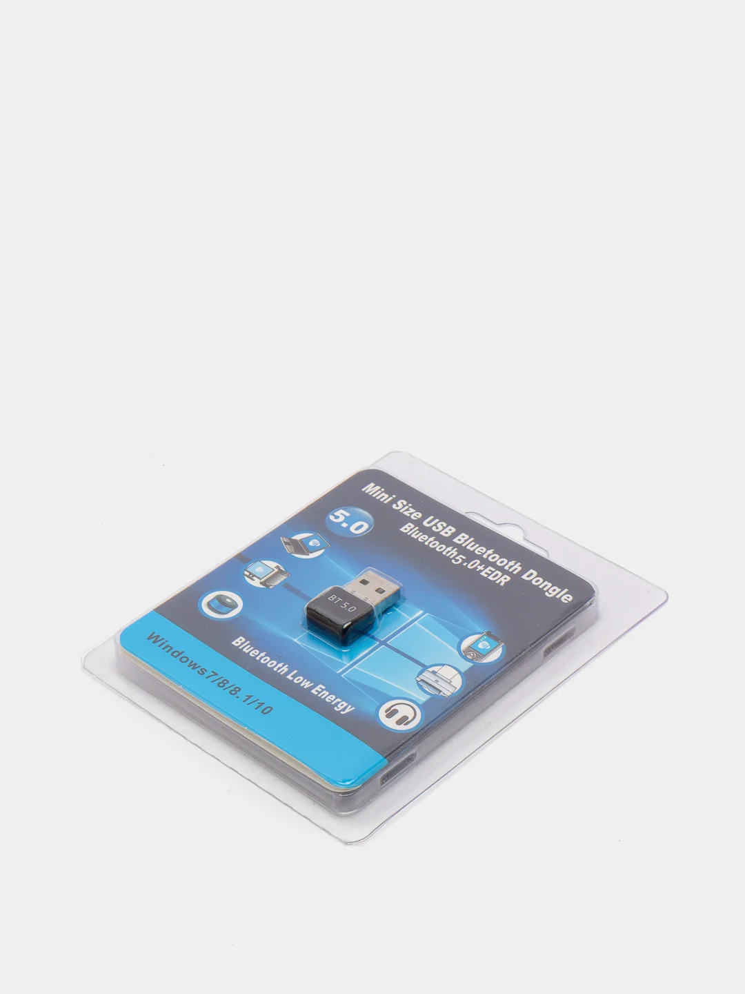 Тёмно-серый usb адаптер Bluetooth 5.0 (блютуз)