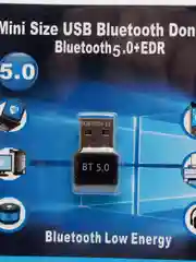 Тёмно-серый usb адаптер Bluetooth 5.0 (блютуз)