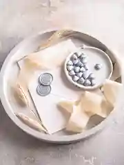 Серебряный сургуч в сердечках, 20 штук