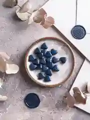 Индиго сургуч в сердечках, 20 штук