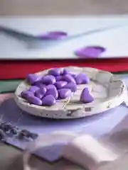 Лавандовый сургуч в сердечках, 20 штук