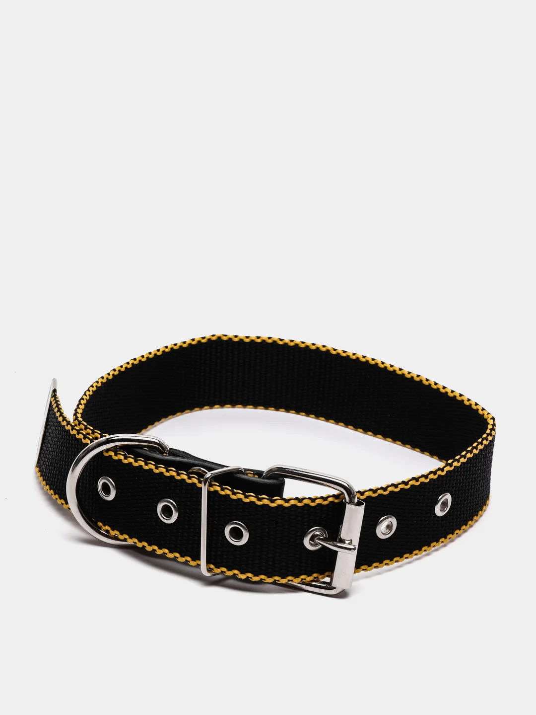 Желтый ошейник 65см,35мм капрон STRONG DOG
